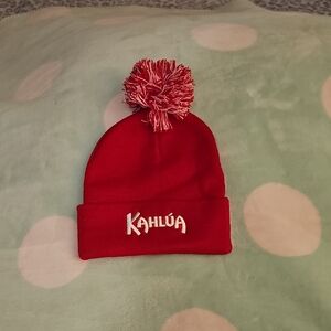 Kahlúa Red Beanie with Pom-Pom